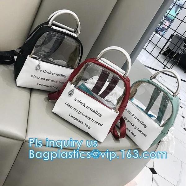 PVC Waterproof Dry Bag Hiking Backpack, Fashionable Transparent Waterproof Pvc Backpack, Casual Clear PVC Backpack Plast