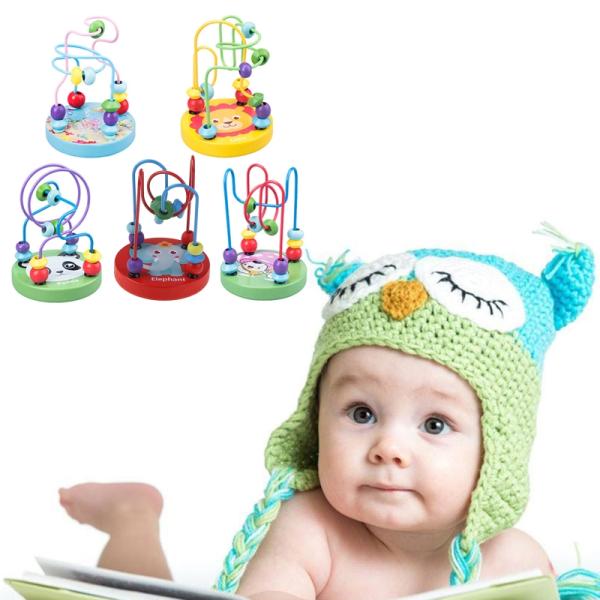 Игрушки Montessori деревянные для кругов ребенк деревянных отбортовывают русские горки лабиринта провода воспитательная древесина озадачивает игрушки младенца