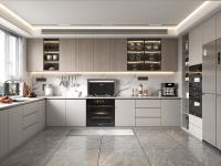 Muebles industriales de cocina Laca moderna gabinetes de cocina prefabricados
