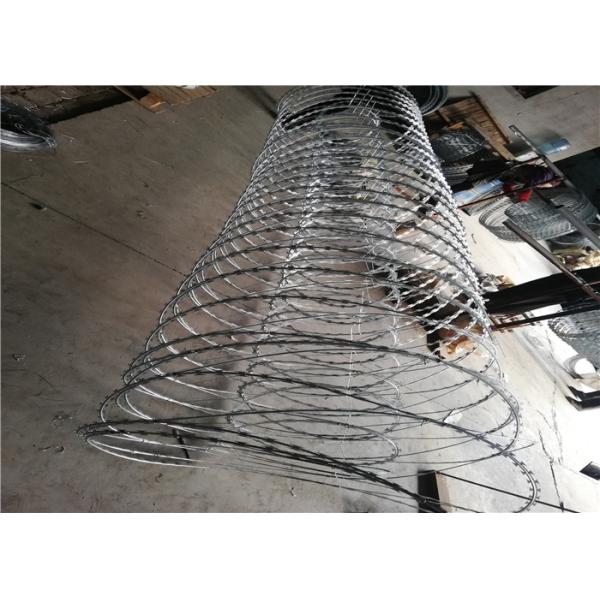 Electro Razor Barbed Wire Double Coil High Tensile Concertina Wire In Roll