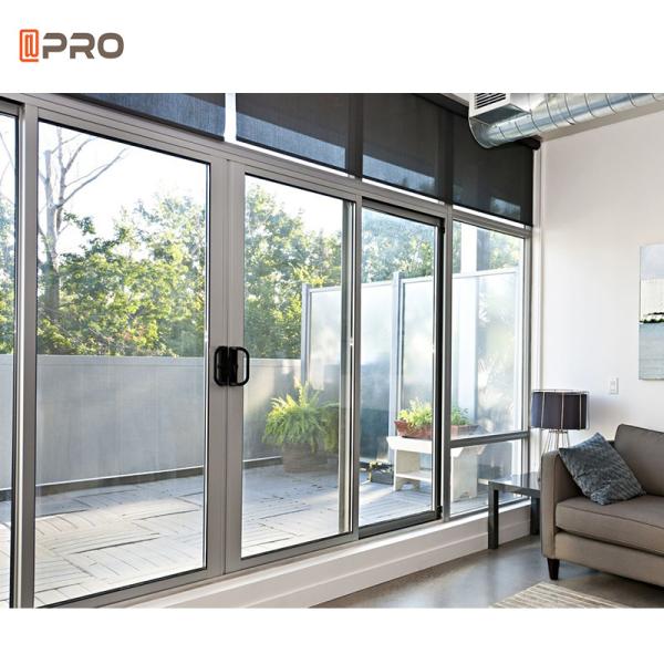 Double Waterproof Rubber and Drainage System Aluminium Sliding Glass Doors