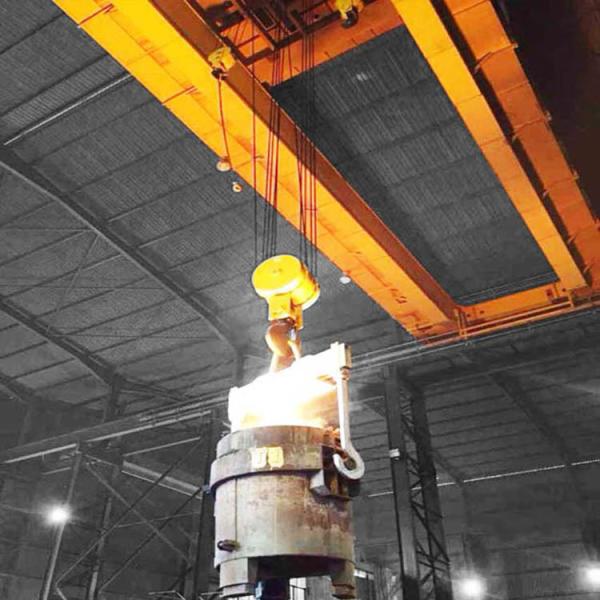 Metallurgical Double Girder Overhead Crane Stable Performance 10.5 - 31.5 Span