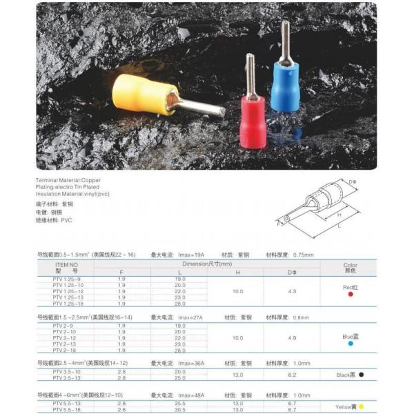 Полностью изолированные натуральные покрытия медной нейлоновой соединения мужского и женского терминального кабеля