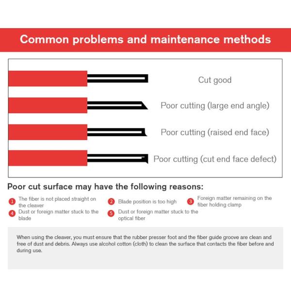 FC 6S Fiber Optic Cleaver Tool Cold Welded Tungsten Steel For FTTH