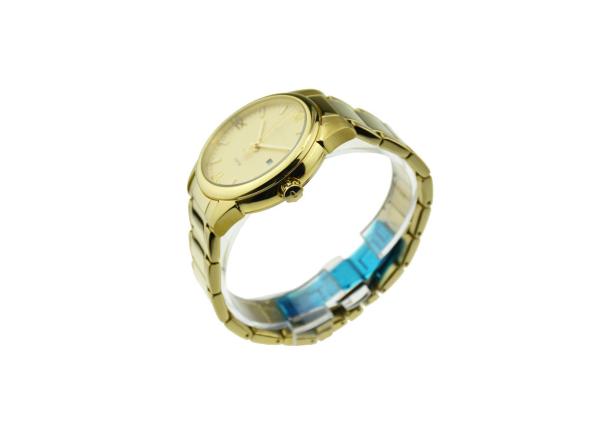 Miyota Movt Quartz Stainless Steel Watch 100 M  Waterproof Gold  Crew Crown