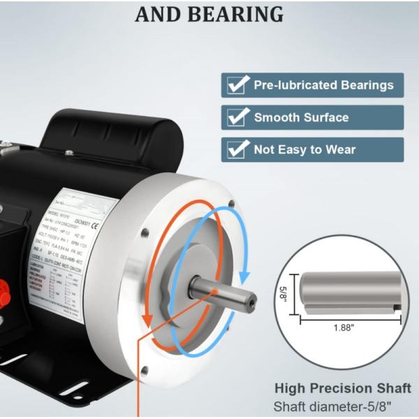 1750RPM Electric Motor for Treadmill Doctor Drive Motor General Purpose Single Phase