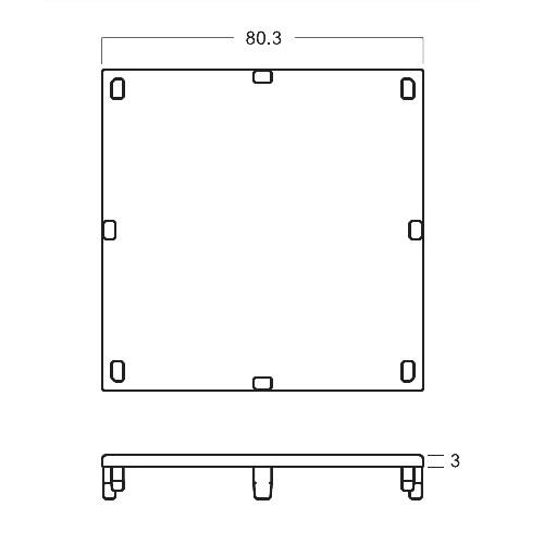 M1034  Plastic Cap for 80*80MM Maxima System,  exhibition equipment Chinese supllier