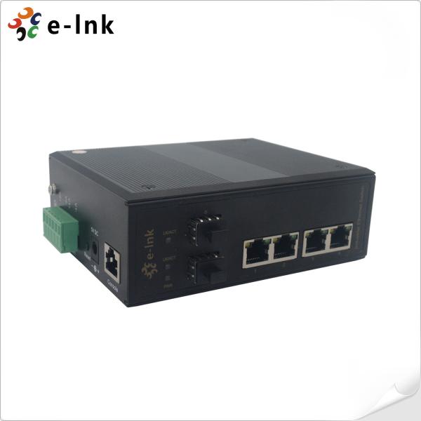 Durable Industrial Ethernet POE Switch 4 Port 10/100/1000T 802.3at PoE+ 2 Port 100/1000X SFP