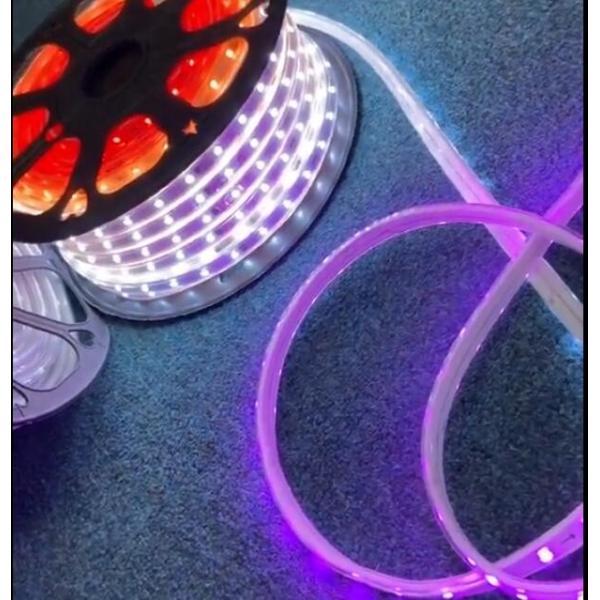 50м ролл Рождественская световая полоса DC24v SMD5050 светодиодная полоса RGB светодиодный свет WIFI умный гибкий w+rgb+ww st