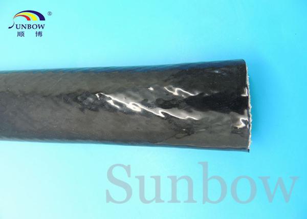 Silicone Coated Fibreglass Fire Protective Fire Sleeving High Temperature