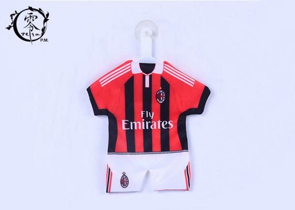 Soccer Fans Car Decoration Items Window Mini Jersey With Sucker Hanger Promotion Gifts