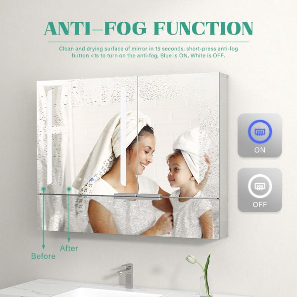 LED Mirror Cabinet Bathroom Vanity Set for Luxury Commercial Hotel Center by Eterna