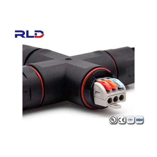 3 Pin 4 Way PA66 Waterproof Outdoor Lighting Connectors