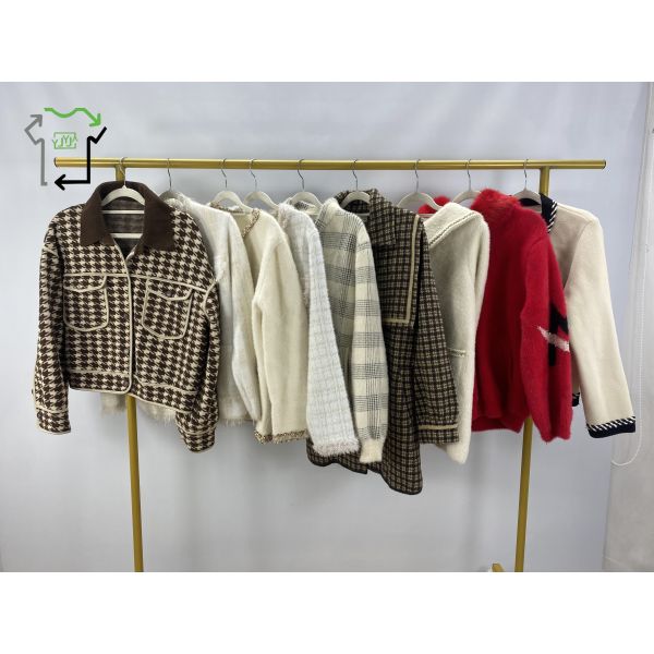 Comfortable Warm Second Hand Overcoat Fashion Used Winter Clothes Bales Clean 95%