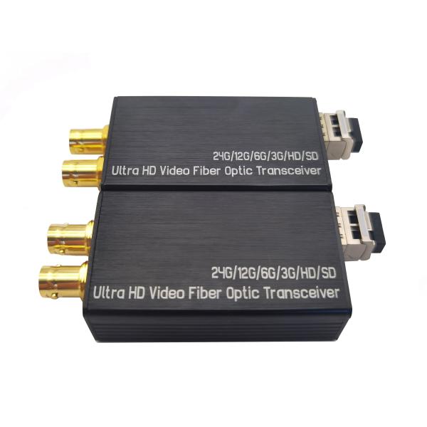 Mini 24G-SDI to Fiber Converter with 24G-SDI 2*LC fiber