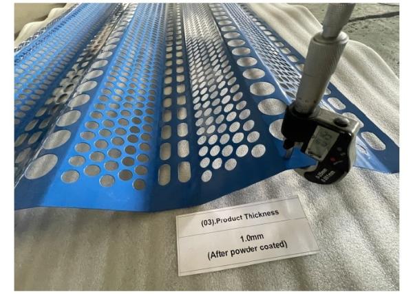 900mm Width 3Meters Length Blue Color Windbreak Panel For Coal Storage Yards Of Ports