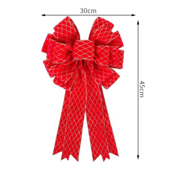 Grande fita de veludo vermelho de Natal para decoração de férias 28cm * 75cm ou personalizado