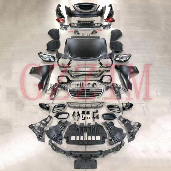 Модернизация W222 S450 Передняя задняя решетка бампера Бодикит для класса S W221 2008-2013