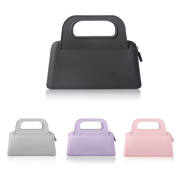Colorful Customized Silicone Zipper Pouch for Women's Cosmetic and Toiletry Storage