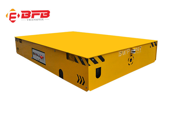 Rechargeable Electric Platform Trackless Transfer Cart For Workshop