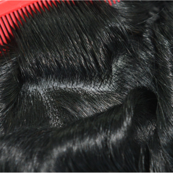 SKIN V-looped Human Hair Pieces 0.12-0.14mm Polyskin Proteses Toupee 130% Density Durable Men Wig Men's Capillary Prothesis