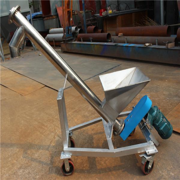 Wheat Corn Stainless Steel 304 Screw Conveyor Feeder With Hopper