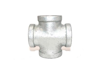 Fireproof Toilet Pipe Fitting Cross 4 Way Pipe Connector ISO 7/1 Standard