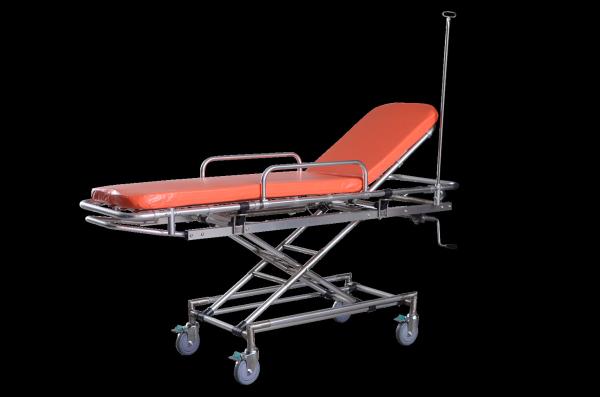 Trole de transferência da carga da liga de alumínio de 88CM 1.9M Patient Transfer Trolley