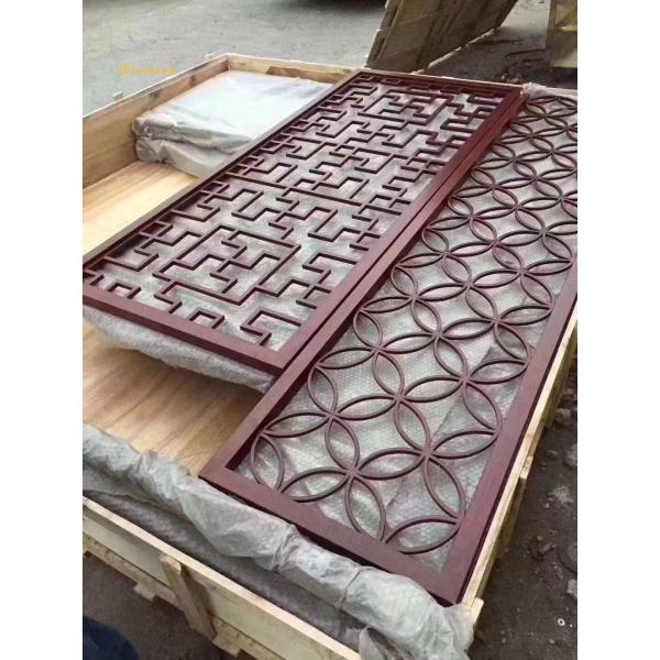 201 304 Разделитель комнаты из нержавеющей стали Античная бронзовая зеркальная о