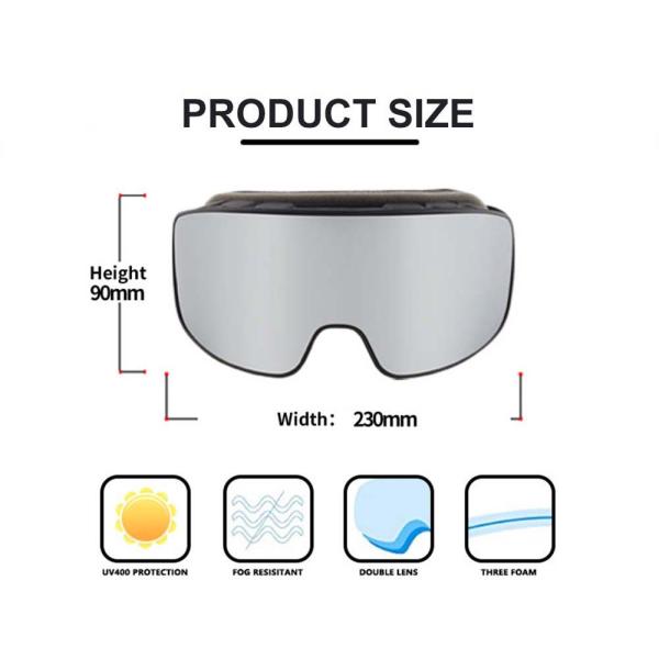 Custom Logo Accepted UV400 Cylindrical Lens Winter Sports Skiing Equipment Snow Goggles