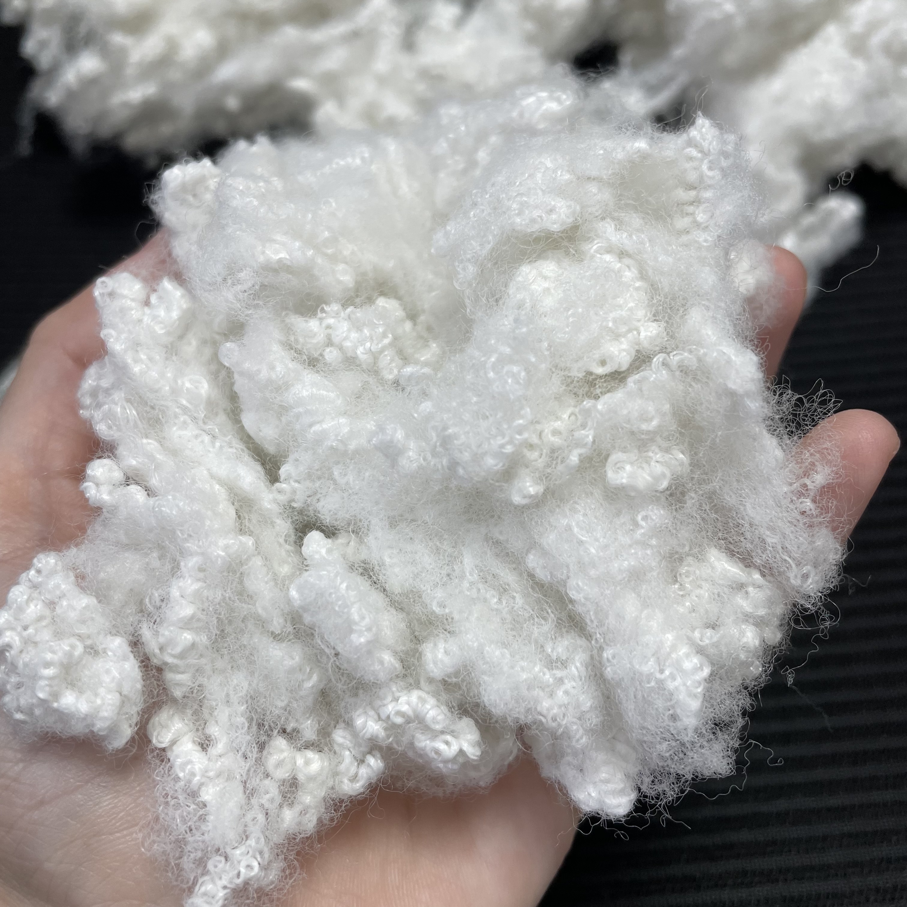 Nanoscale white Bamboo Charcoal Modified Polyester Fiber, Durable Wash-Resistant Functional Fiber for Functional Textiles