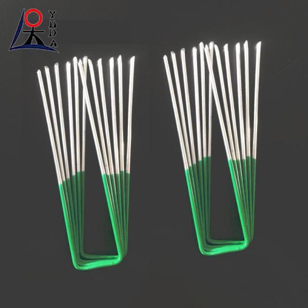 Steel U Shaped Ground Nails Galvanized Sod Staple For Garden