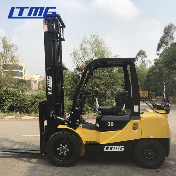 LTMG Side Shift 3 .5 Ton Gas Powered Forklift , 4 Wheel Drive Forklift With