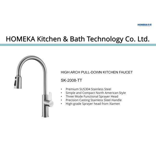 ротатабельный кран раковины нержавеющей стали OEM кранs Адвокатуры кухни