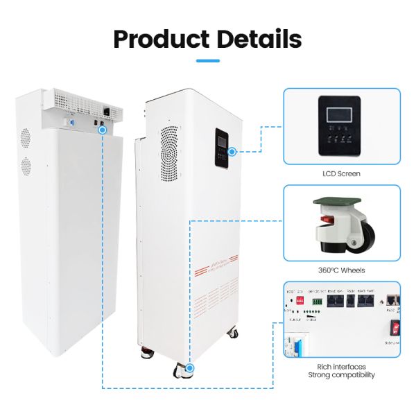 NK005A 51.2V 16kWh LiFePO4 Solar Power Home Energy Storage System with 5kW Inverter and 8000 Cycle Life