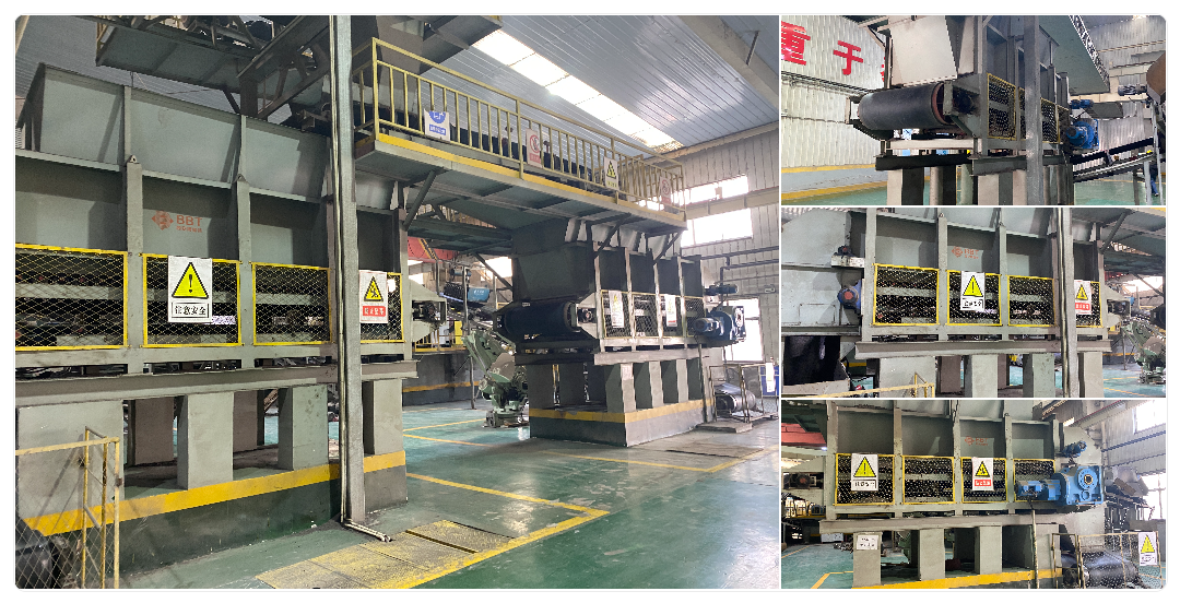120 Ton/H Grey Belt Conveyor Box Feeder With Hopper For Raw Material Preparation BBT Clay Brick Making Machine