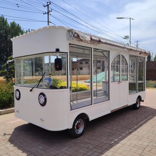 External Wire or Solar Panel Powered Mobile Clothing Shop Trailer for Scarf Bag Shoes