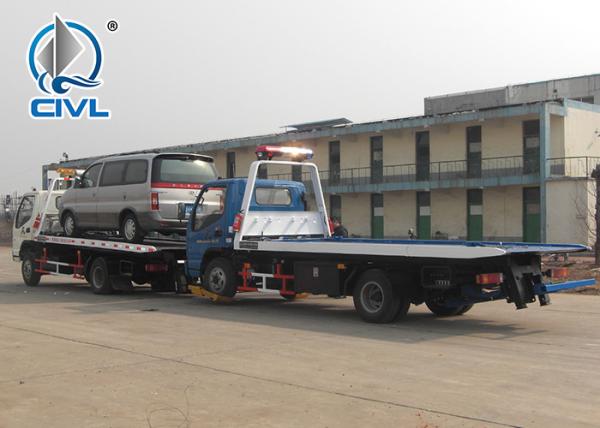 5 Ton Flatbed Tow Truck In White  Howo Obstacle Heavy Duty Tow Trucks Flatbed Wrecker Carrier  Road Rescue Vehicle