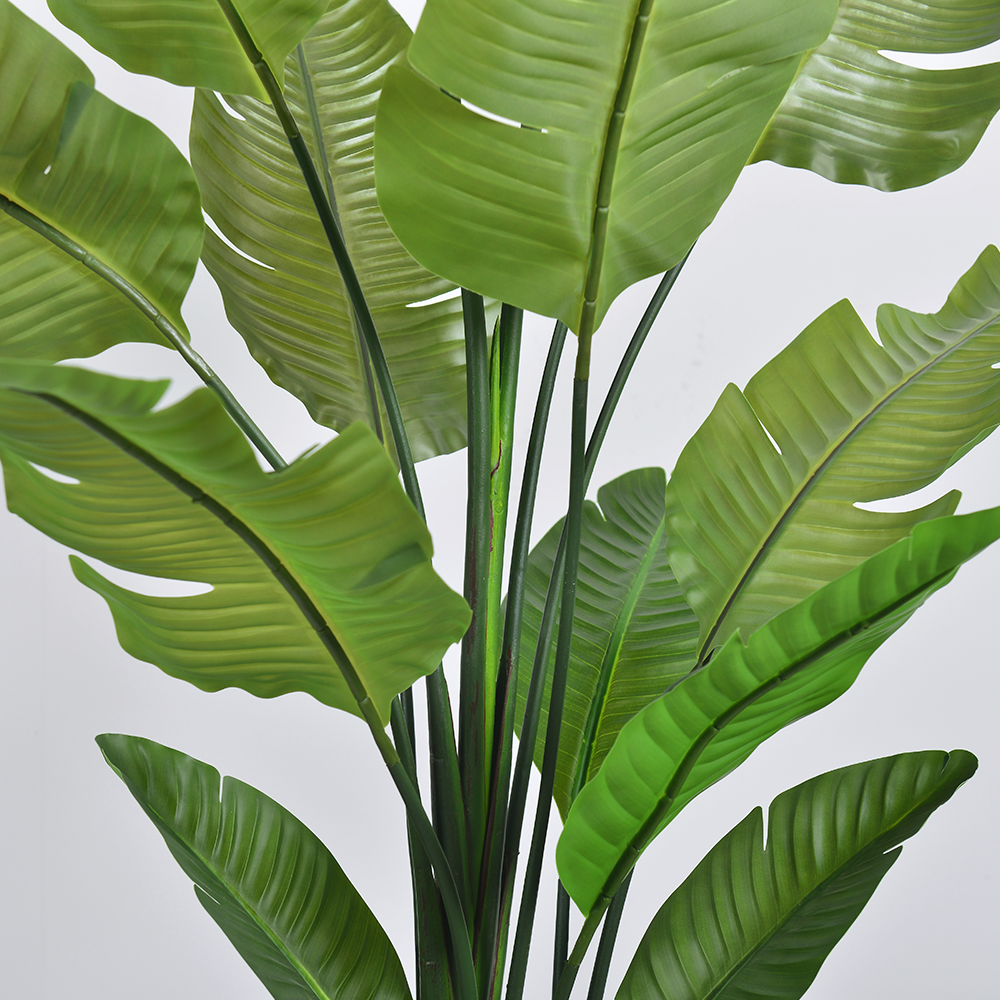 Haihong New Arrival Indoor Artificial Plants Realistic Bird Of Paradise Artificial Plant Tropical Palm Decoration Salon For Home