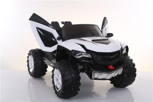 12V Police Electric Cars for Kids Four-Wheel Drive Multifunction Ride On Car Toys