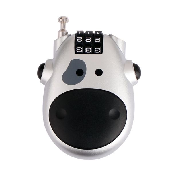 Hot Selling Rarlux F8106 ABS Outdoor 50mm Cute Telescopic Combination Code Padlock for Helmet Luggage Rack