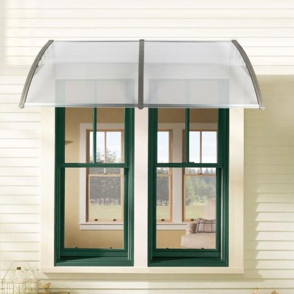 90x240cm Door Windouw Awning Canopy Shelter Roof for Front/Back Door Window Porch Rain Protector Patio Awnings&Canopies