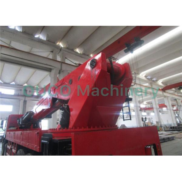 Straight Arm Truck Mounted Boom Crane Reliabile With ISO 9001 Certification