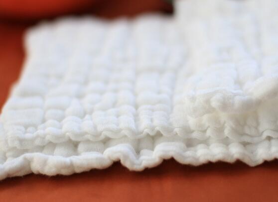 Medical washing gauze 6 layer 100% cotton baby handkerchief saliva tissue baby face towel