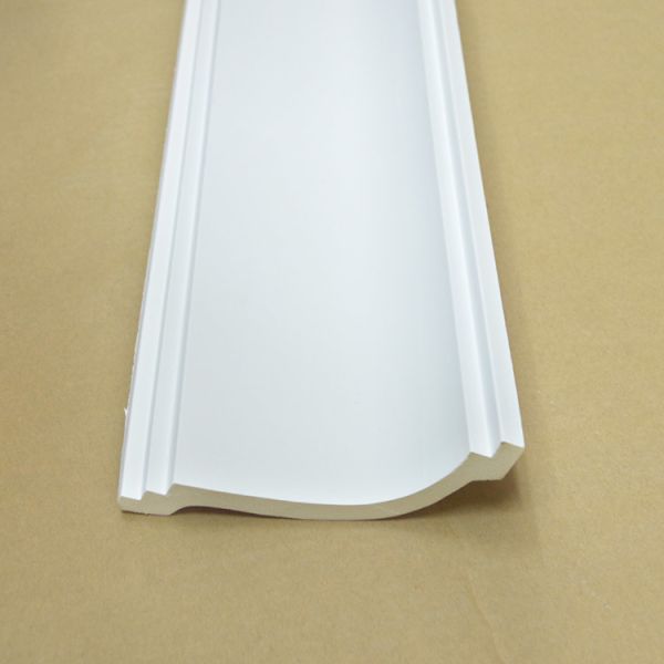 GC-83033 140mm Oem Service Quick Install Primed White Urethane Smooth Pu Cornice Moulding Foam
