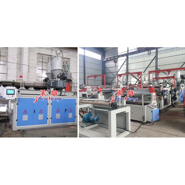 Fully Automatic Plastic Sheet Extrusion Line with 1200mm Max Sheet Width and Double-Layer Flat Die Head for Car Fender Production