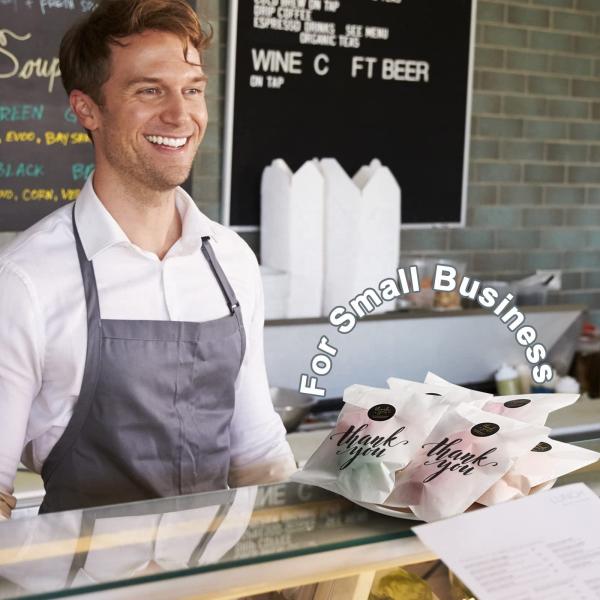 Mini bolsa de papel glassine, bolsas planas de papel glassine para galletas y bocadillos