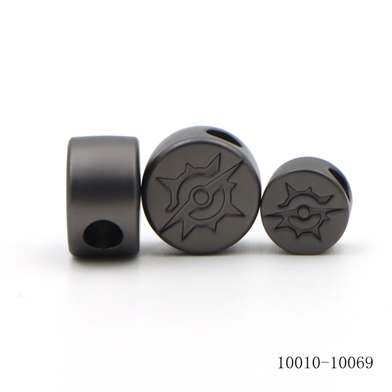 Personalized Zinc Alloy Beads 9mm Metal Beads For Bracelets / Necklaces