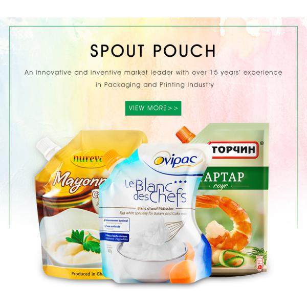 Подгонянный верхний мешок Spout упаковывая сумку шампуня геля ливня 100ml упаковывая