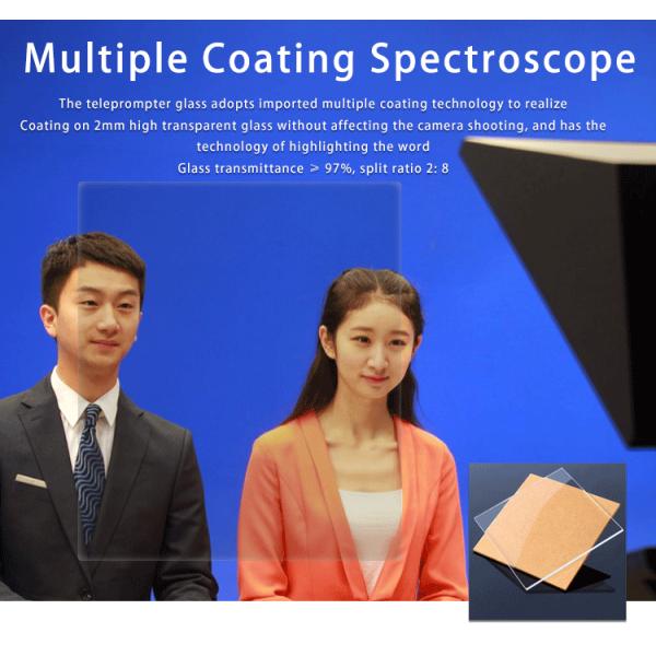 Темперный HD стеклянный стенд 22 дюймовый телепромптер для телевещательного оборудования